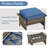 3 Piece Rattan Sofa Seating Group With Cushions-211669006