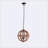 Barkon 4 - Light Iron Globe Chandelier