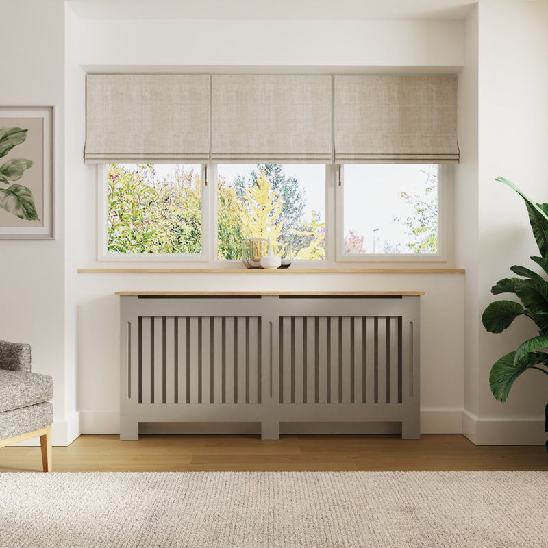 Longslow Radiator Cover, 83cm H x 172cm W x 19cm D