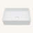 19.63"X13.69" White Ceramic Rectangular Vessel Bathroom Sink