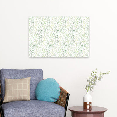 Contemporary Art Delicate Abstract Contemporary Forest Landscape Wall Art by Lovorka Pavic - Wrapped Canvas Print