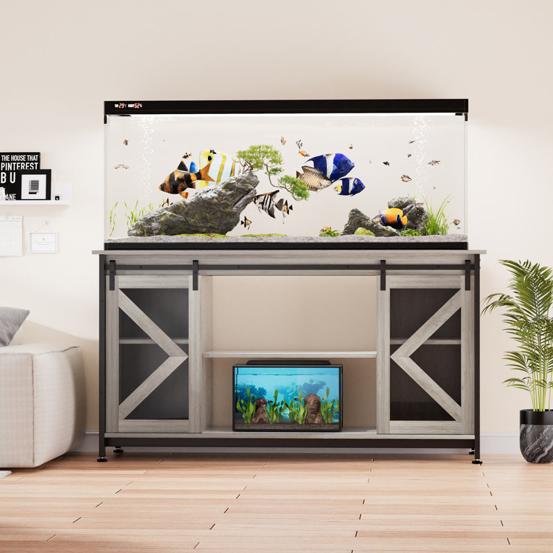 Support pour aquarium Dumaka, Gris