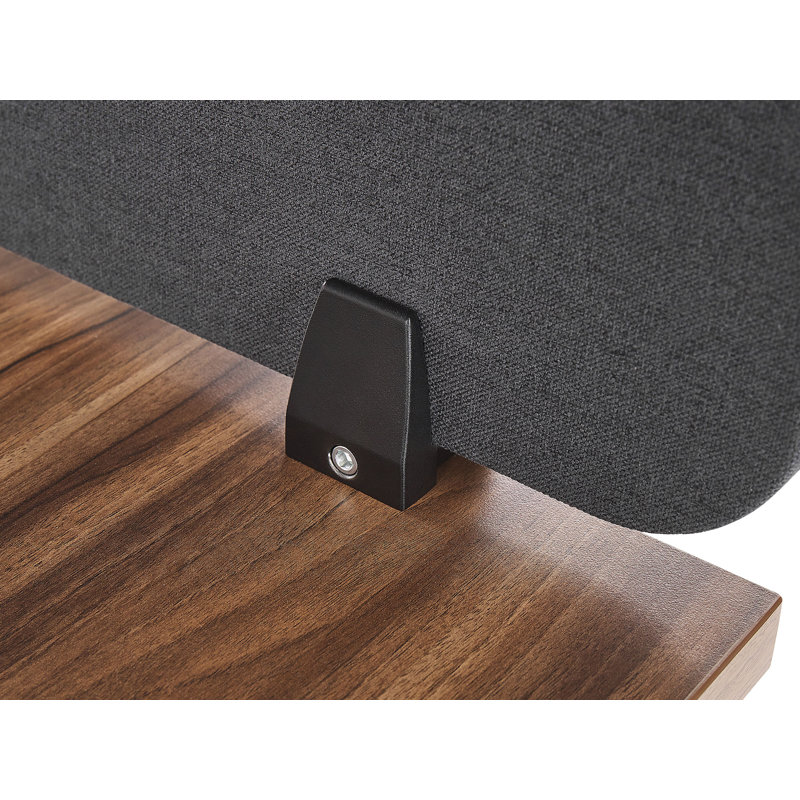 Marseilles Desk Dividers, Dark Grey, 40cm H x 160cm W x 2cm D