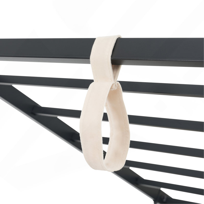 Lit de jour simple en velours avec rangement hydraulique, cadre de canapé-lit simple rembourré avec support en lattes de métal, sans matelas