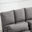 Canapé-lit convertible gris foncé pliable avec coussins, réglable, peu encombrant, canapé, chaise 2, construction stable