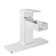 Quadrato Single-Hole Single-handle Bathroom Faucet with Drain Assembly