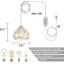 Luminaire suspendu en acier inoxydable à 1 lumière Bettye