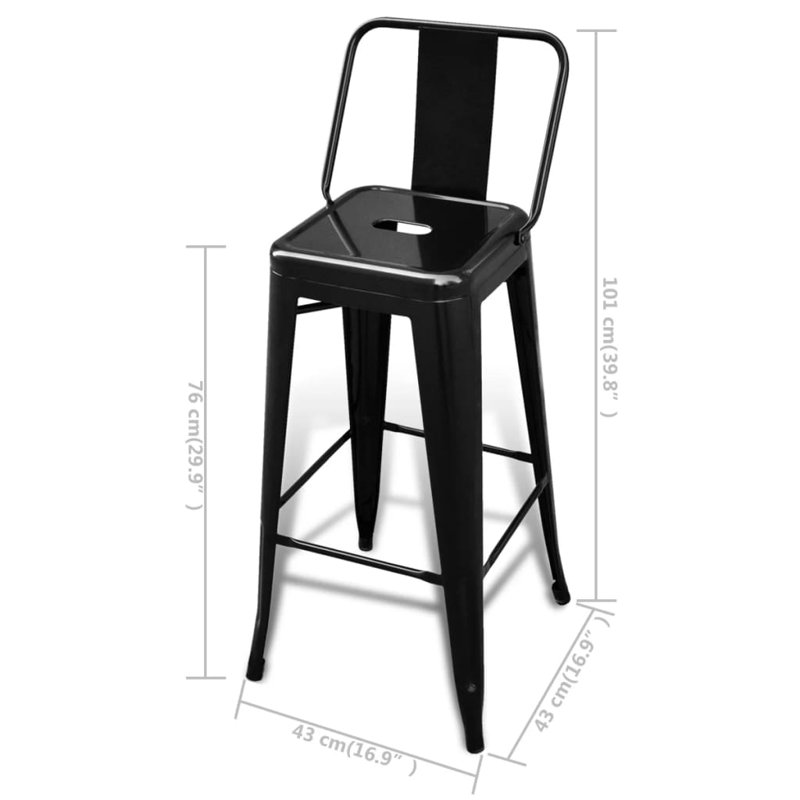 Barraza Counter Stool with Metal Frame