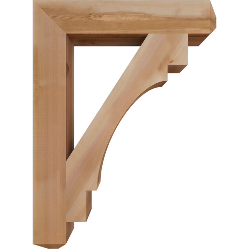 Support l 5 1/2 po x P 34 po x H 46 po Merced Craftsman, cèdre rouge de l'Ouest, Cèdre rouge, H 46 po x l 5,5 po x P 34 po