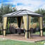 Abri de jardin à toit rigide 10 'X 12' avec toit en polycarbonate