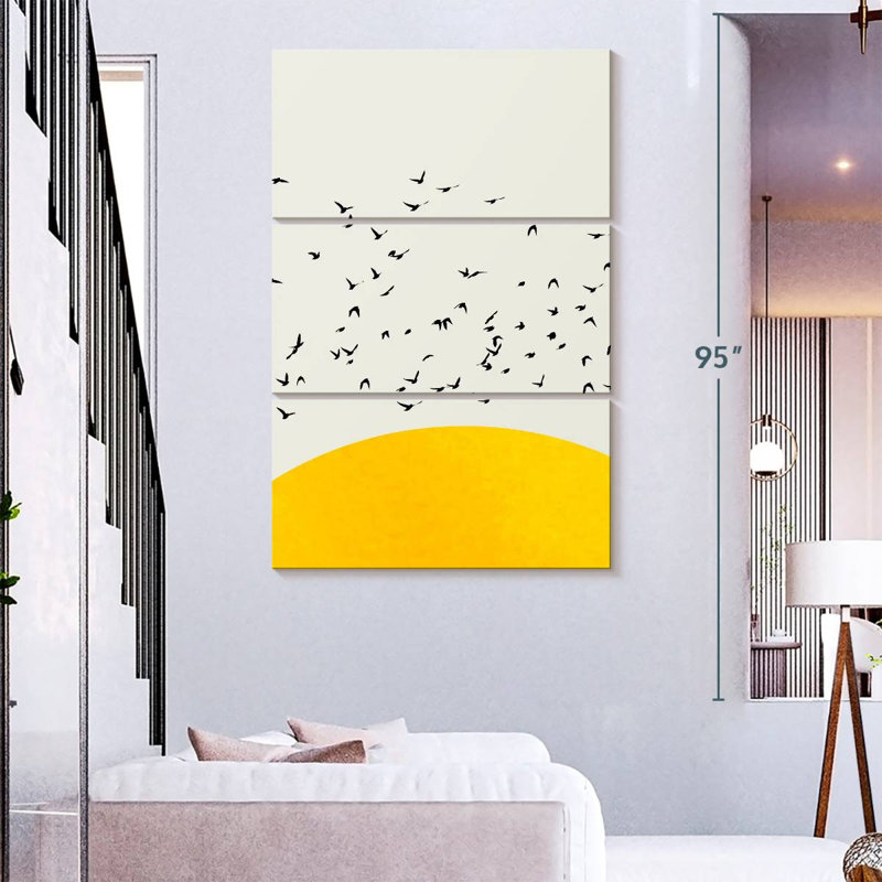Oberle A Thousand Birds, 74" H x 48" W