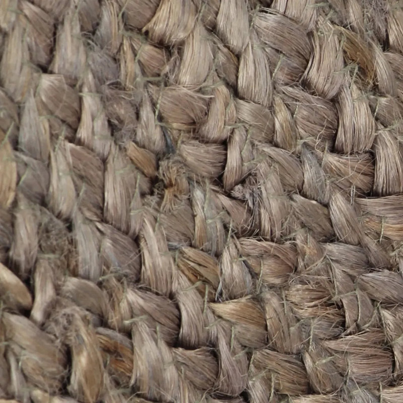 Round Denelle Solid Colour Hand Woven Area Rug, Round 210 cm