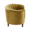 Causeuse olive en velours jaune