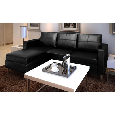 Canapé modulaire réversible avec repose-pieds 74,02 po