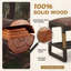 Banc de rangement pour chaussures en bois massif 39 po, banc d'entrée en molleton Teddy avec rangement pour chaussures, brun-2078162656-2078162658