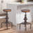 Dicle Swivel Adjustable Height Counter Stool with Metal Frame-315833868-397490721