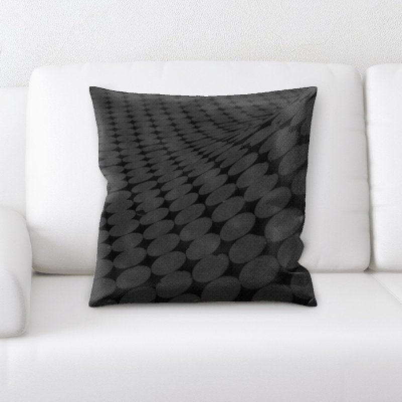 Geometric Microsuede Throw Pillow