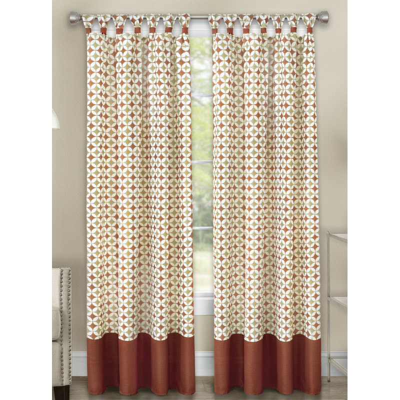 Lorcan Room Darkening Curtain Pair, 52" W x 84" L, Spice
