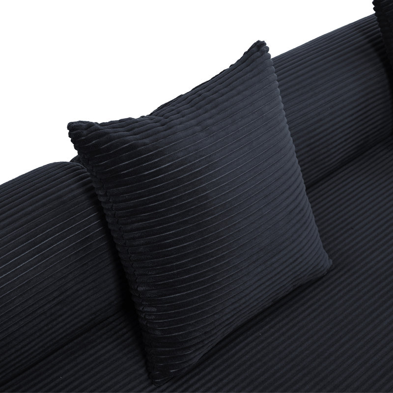 Canapé convertible pliant, Noir