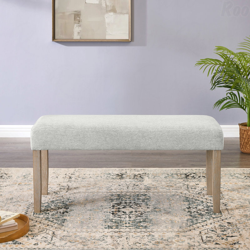 Dining Room Use Bench, Gray, Natural
