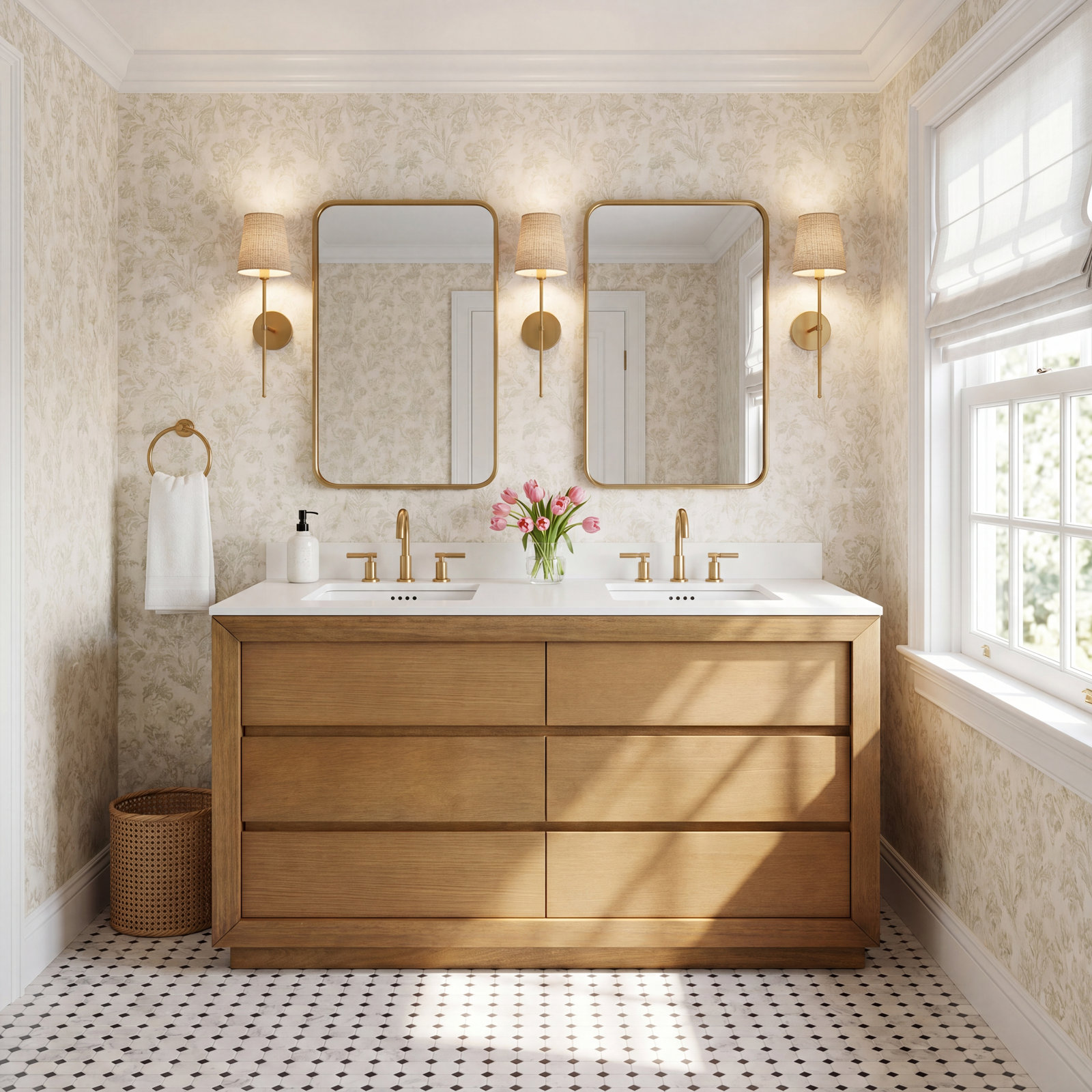 Eucalyptus 60" Double Bathroom Vanity