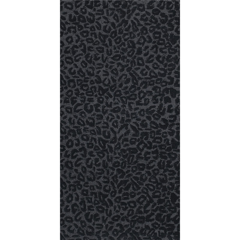 Leopardess Onyx Hand-Tufted Responsible Wool Rug, Runner 2'6" x 5'