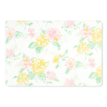 Martha Stewart Amber Floral Daisy Stripe Reverisble Water Resistant Kitchen Mat, Pink/Yellow, 20x39