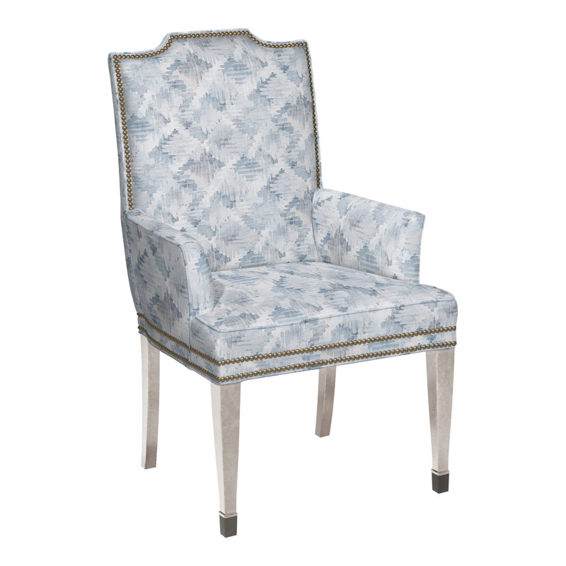 Travis By Michael Weiss Upholstered Arm Chair, Yes, Kempsey Sheepskin, Dove Gray