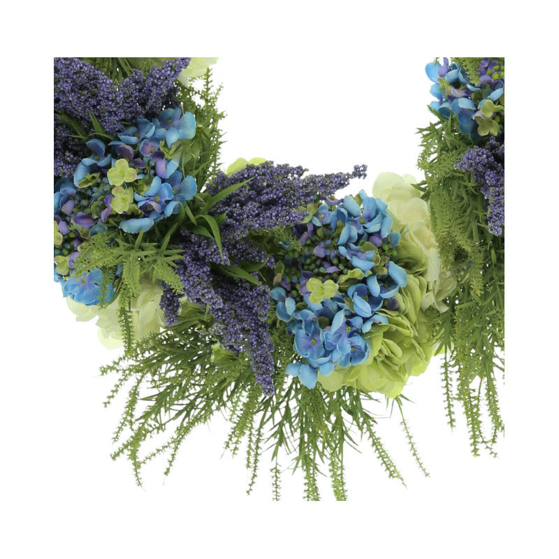 26" Lavender Hydrangea And Heather Wreath