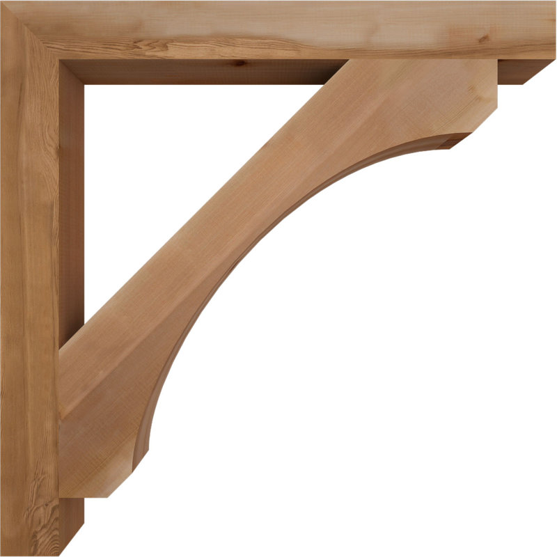 Support en bois rustique Legacy Block, Cèdre rouge, Lisse, H 38 po x l 3,5 po x P 38 po