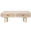 Table basse à bords arrondis avec tiroir caché et motif de fleurs, fabrication idéale pour les espaces restreints, table en bois massif de L 39,4 po x l 23,6 po, appartements, lignes épurées, finition chaude,