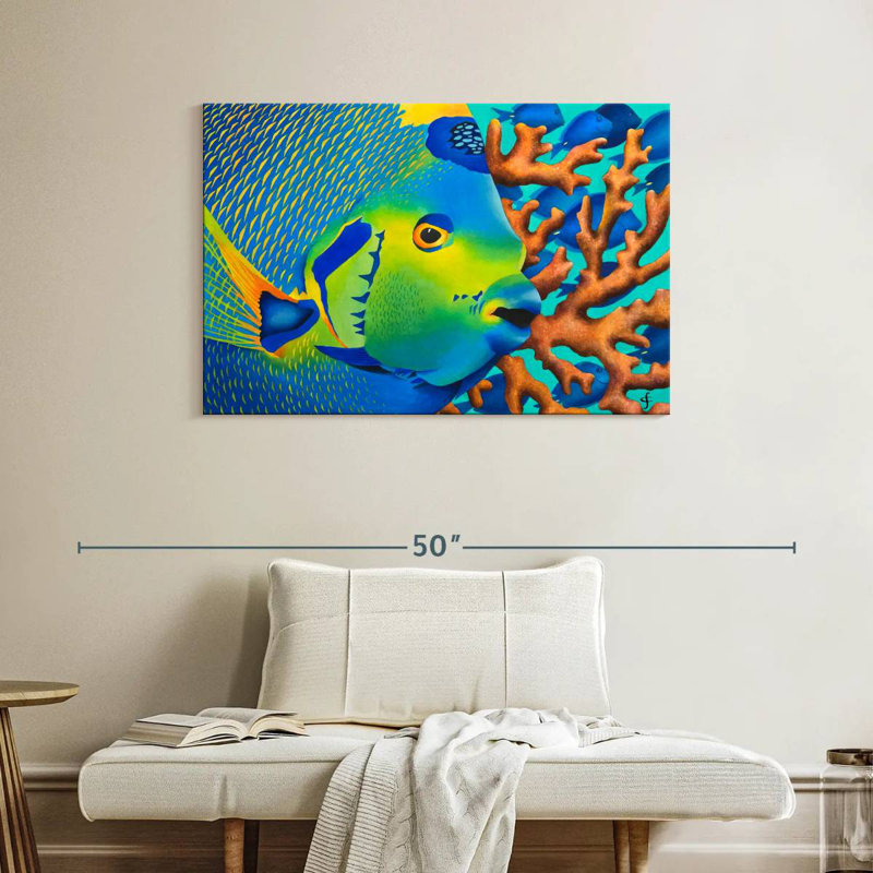 Poisson-ange Brampt, H 26 po x l 39 po
