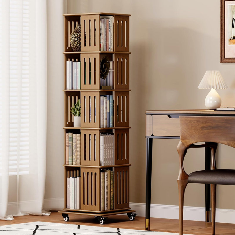 179.5cm H x 42cm W Bamboo / Rattan Standard Bookcase