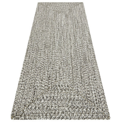 Machine Woven Grey Indoor/Outdoor Rug