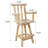 Rustic Bar Stool - Fir Wood Construction-1829540931