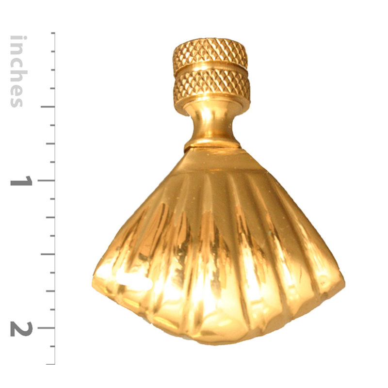 Seashell Finial Ceiling Fan Pull Chain, Polished
