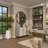 Bernulf Solid Wood Circle Wall Mirror