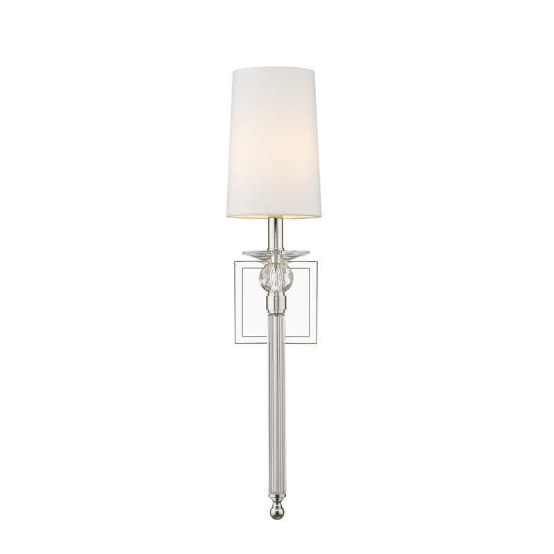 Athlyn 1-Light Dimmable Wallchiere, Polished Nickel