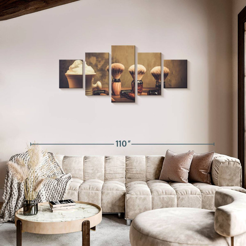 Groomed Gentleman's Salon, 34" H x 74" W