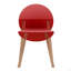 Ensemble de 4 chaises - Pieds en bois de chêne et siège en PP, ensemble de salle à manger et de salon-365030172