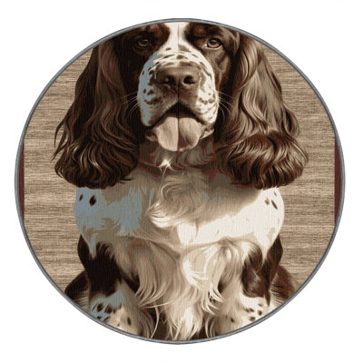  Washable Field Spaniel Dogs Area Rug