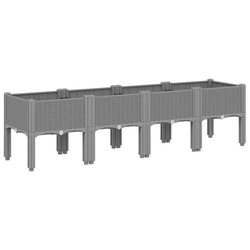 Alece Planter Box, Light Grey