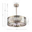 Ventilateur de plafond lustre en cristal de 21,6 po avec télécommande et ensemble d'éclairage inclus Isaya-1864226360