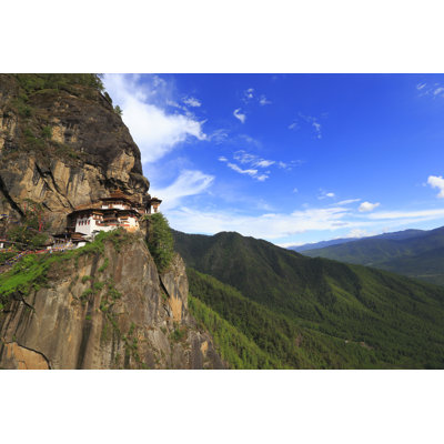 Picture Of Taktsang Monastery (Tigers Nest) In Paro, Bhutan - Wrapped Canvas Print