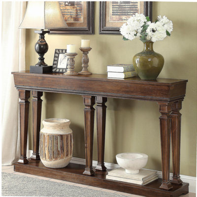 Table d'appoint en chêne avec base