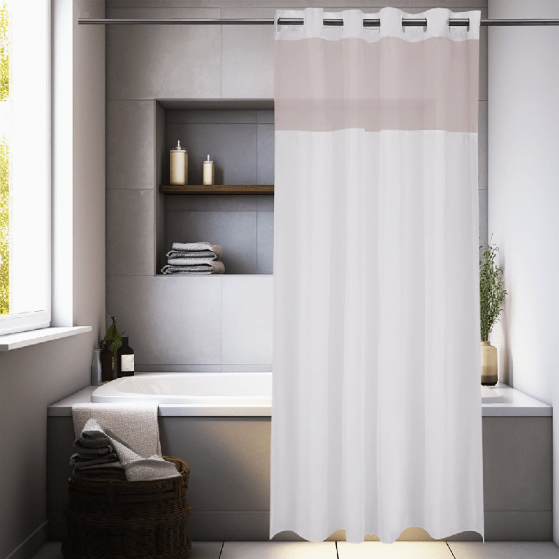 Rideau de douche de couleur unie