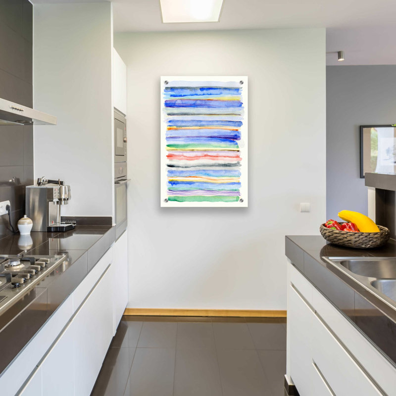 Art mural épique «Watercolor Gradation» par Nikki Galapon, H 36 po x l 24 po x P 0,2 po