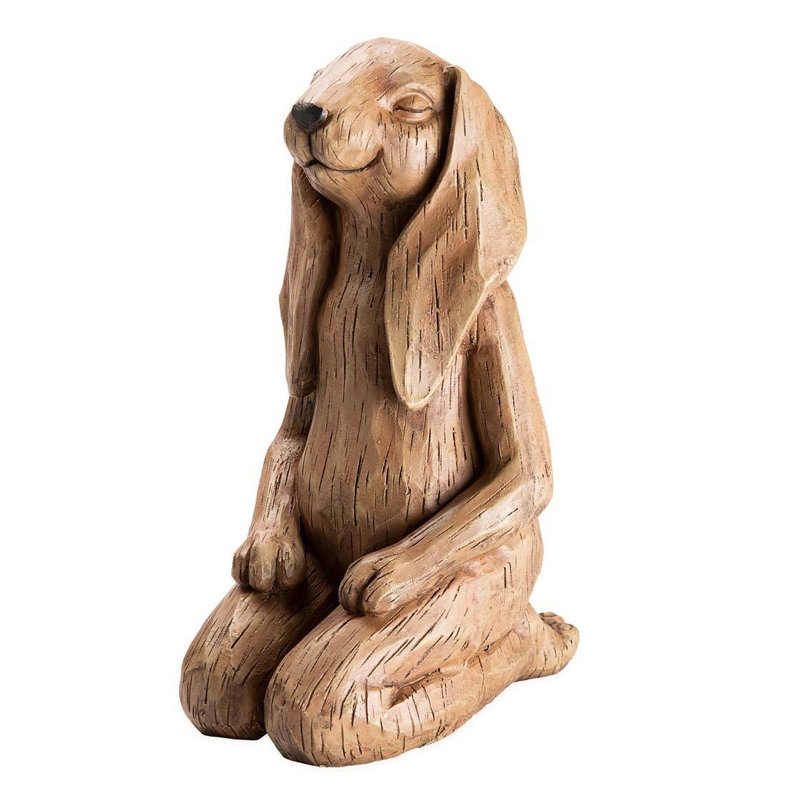 Statuette de lapin «Happy Hero Yoga»