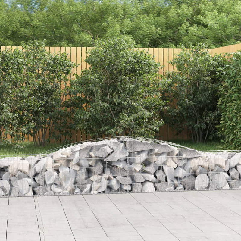 Briceida Silver Galvanised Iron, 60cm H x 400cm W x 50cm D