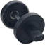 1 Pair Delta Design Door Handles on Round Rose in Matt Black Finish with 2.5" Tubular Latch - 52mm Diameter